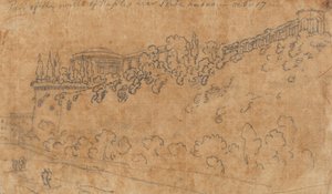 Parte de las murallas de Nápoles cerca de Ponte Nuovo, 17 de octubre de John Robert Cozens